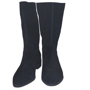 Lucky Brand Lefara black suede leather Boot NWOT